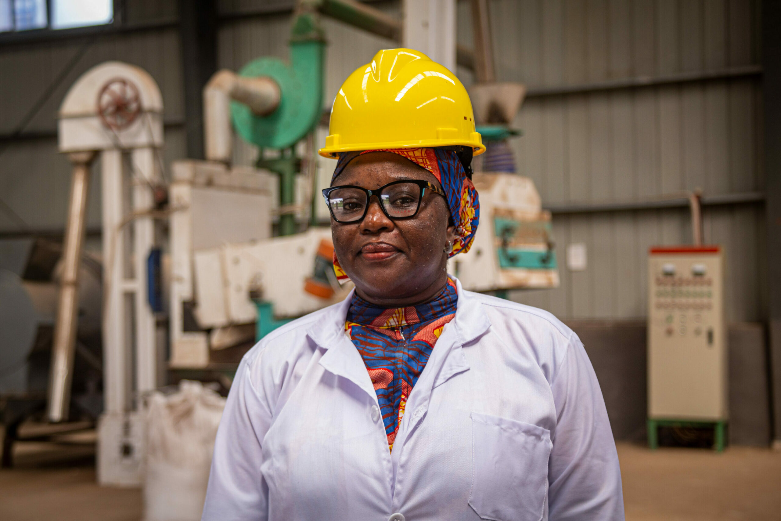 Salma Abdulai at Amaati production site, Ghana